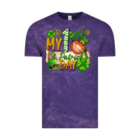Cloud Purple my 1'st st patrick's day Vintage Tee - FaDigitalArtStudio