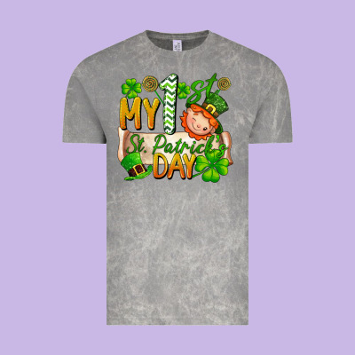 My 1'st St Patrick's Day Vintage Tee Designed By Fadigitalartstudio