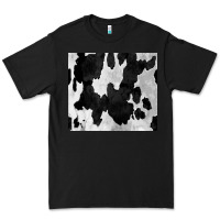 Black Black White Cowhide Tumbler Premium Tee - CowCowDesign