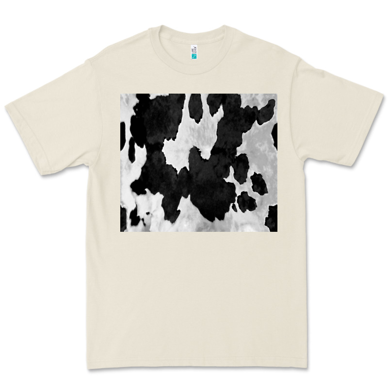 Black White Cowhide Tumbler Premium Tee by CowCowDesign | Teevron