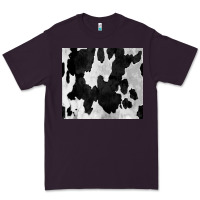 Plum Black White Cowhide Tumbler Premium Tee - CowCowDesign