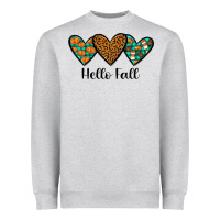 Heather Grey hello fall Heavyweight Sweatshirt - JahusDesignShop