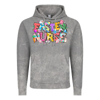 Cloud Rock Easter Nurse Vintage Hoodie - CowhideDigitalArt