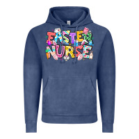 Vintage Denim Easter Nurse Vintage Hoodie - CowhideDigitalArt