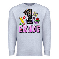 Heather Grey First Grade Premium Sweatshirt - RanaPortraitStore
