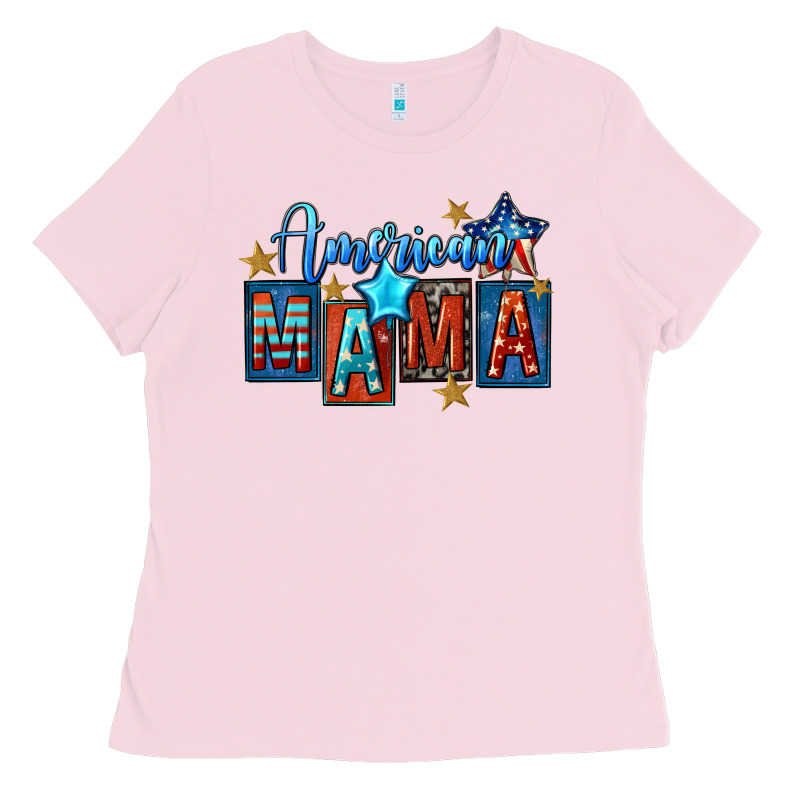 American Mama Mother's Day Ladies Tee by FaDigitalArtStudio | Teevron