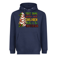 Navy Tree tops glisten and children listen to nothing Heavyweight Hoodie - RanaPortraitStore