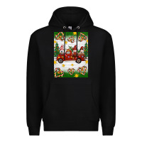 Black christmas gnomes truck Premium Hoodie - Artiststas