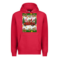Cardinal christmas gnomes truck Premium Hoodie - Artiststas
