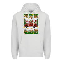 Dove Grey christmas gnomes truck Premium Hoodie - Artiststas