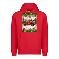 Red christmas gnomes truck Premium Hoodie - Artiststas