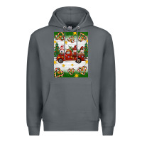 Rock christmas gnomes truck Premium Hoodie - Artiststas