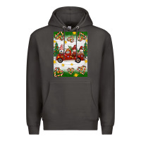 Smoke christmas gnomes truck Premium Hoodie - Artiststas