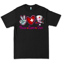 Black Peace Love Cna Premium Tee - RanaPortraitStore