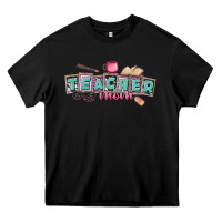 Black teacher mom Heavy Core Tee - CowGirlArtShop