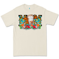 Bone Mom Cow Flowers Premium Tee - CowCowDesign