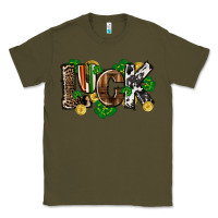Army Green Western luck St. Patrick's Day Classic Tee - CowGirlArtShop