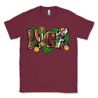 Burgundy Western luck St. Patrick's Day Classic Tee - CowGirlArtShop
