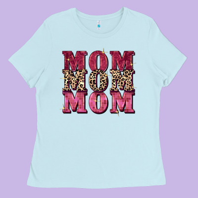 Mom Mom Mom Mother's Day Ladies Tee Designed By Fadigitalartstudio