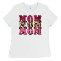 White Mom mom mom Mother's Day Ladies Tee - FaDigitalArtStudio