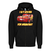 Black movie cartoon cars Zipper Hoodie - DesigneFamous