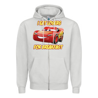 Dove Grey movie cartoon cars Zipper Hoodie - DesigneFamous