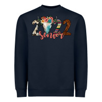 Navy 2022 senior bull skull Heavyweight Sweatshirt - JahusDesignShop