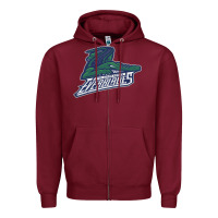 Burgundy florida everblades Zipper Hoodie - DesigneFamous