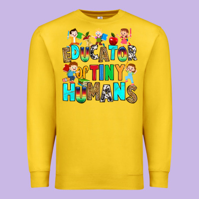 Educator Of Tiny Humans Premium Sweatshirt Designed By Ranaportraitstore