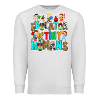 Oatmeal Heather Educator of tiny humans Premium Sweatshirt - RanaPortraitStore