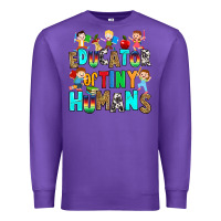 Purple Educator of tiny humans Premium Sweatshirt - RanaPortraitStore