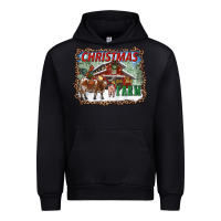 Black Christmas On The Farm Urban Hoodie - RanaPortraitStore