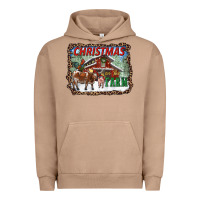 Pigment Burro Christmas On The Farm Urban Hoodie - RanaPortraitStore