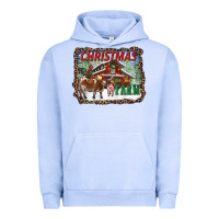 Pigment Grape Ice Christmas On The Farm Urban Hoodie - RanaPortraitStore