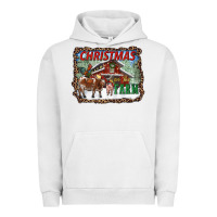 Pigment Lunar Rock Christmas On The Farm Urban Hoodie - RanaPortraitStore