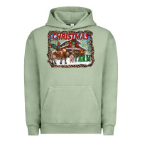 Pigment Oil Green Christmas On The Farm Urban Hoodie - RanaPortraitStore