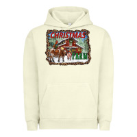 Pigment Pistachio Christmas On The Farm Urban Hoodie - RanaPortraitStore