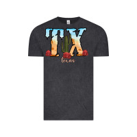 Vintage Black texas cactus Vintage Tee - RanaPortraitStore