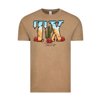 Vintage Coffee texas cactus Vintage Tee - RanaPortraitStore