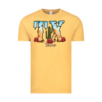 Vintage Mustard texas cactus Vintage Tee - RanaPortraitStore