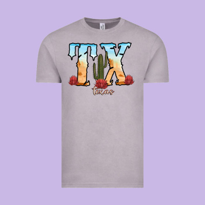 Texas Cactus Vintage Tee Designed By Ranaportraitstore