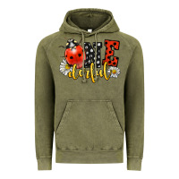 Vintage Olive onederful wonderful ladybug Vintage Hoodie - LillyAllenDesigns