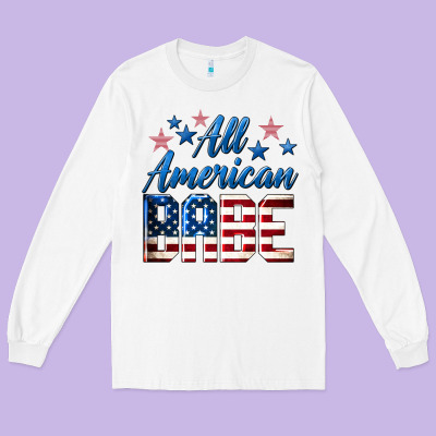 All American Babe Long Sleeve Tee Designed By Lillyallendesigns
