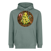 Sage Softball Leopard  Christmas Heavyweight Hoodie - RanaPortraitStore