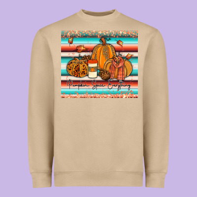 Pumkin Spice Everything Tumbler Heavyweight Sweatshirt Designed By Jahusdesignshop