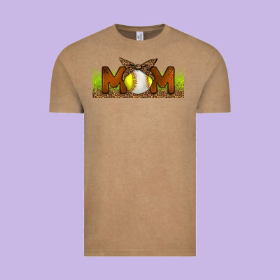 Baseball And Softball Mom Libbey Glass Vintage Tee Designed By Bundleandbundleshop