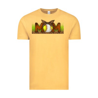 Vintage Mustard Baseball And Softball Mom Libbey Glass Vintage Tee - BundleAndBundleShop