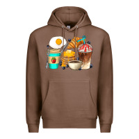 Chestnut Breakfast Coffee Cups Premium Hoodie - Artiststas