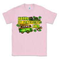 Bubblegum Pink Camper Happy St. Patrick's Day Classic Tee - CowGirlArtShop