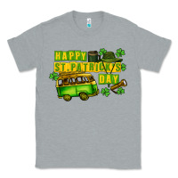 Heather Grey Camper Happy St. Patrick's Day Classic Tee - CowGirlArtShop